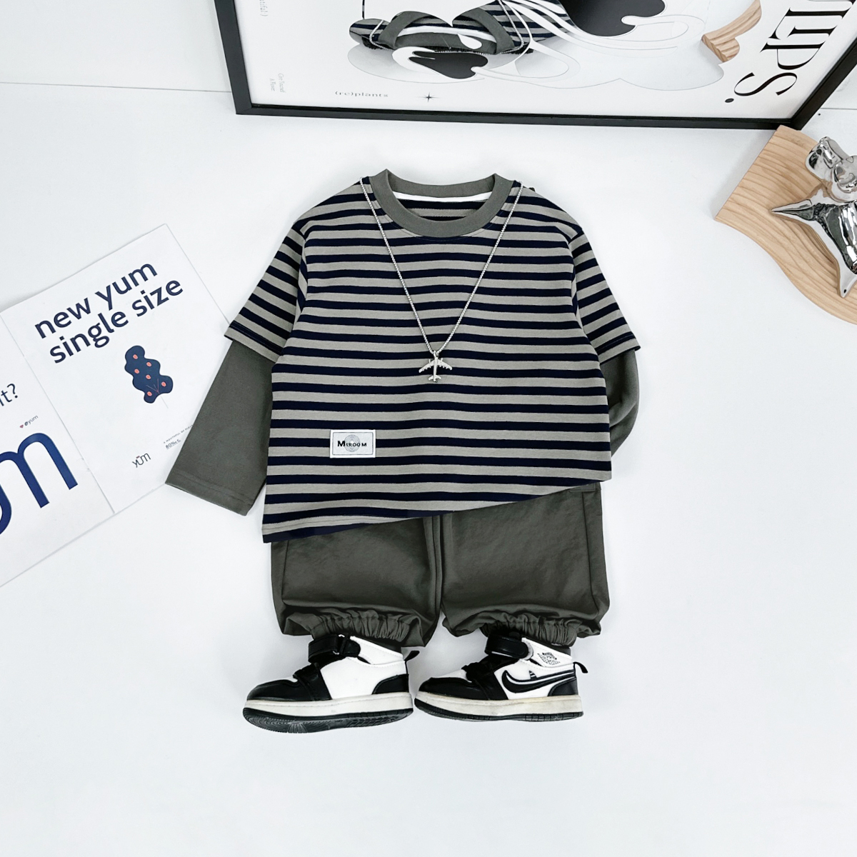 男童套装2025新款中大儿童秋季两件套宝宝D-HS24109 悠悠童话童装