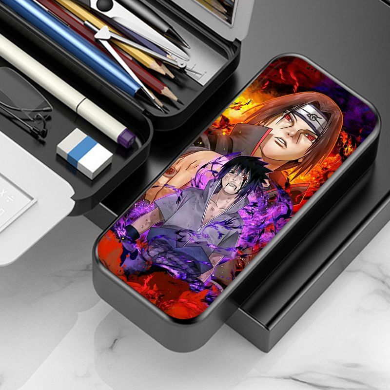 火影忍者宇智波带土文具盒男生帅气多功能铅笔男孩笔袋中小学生