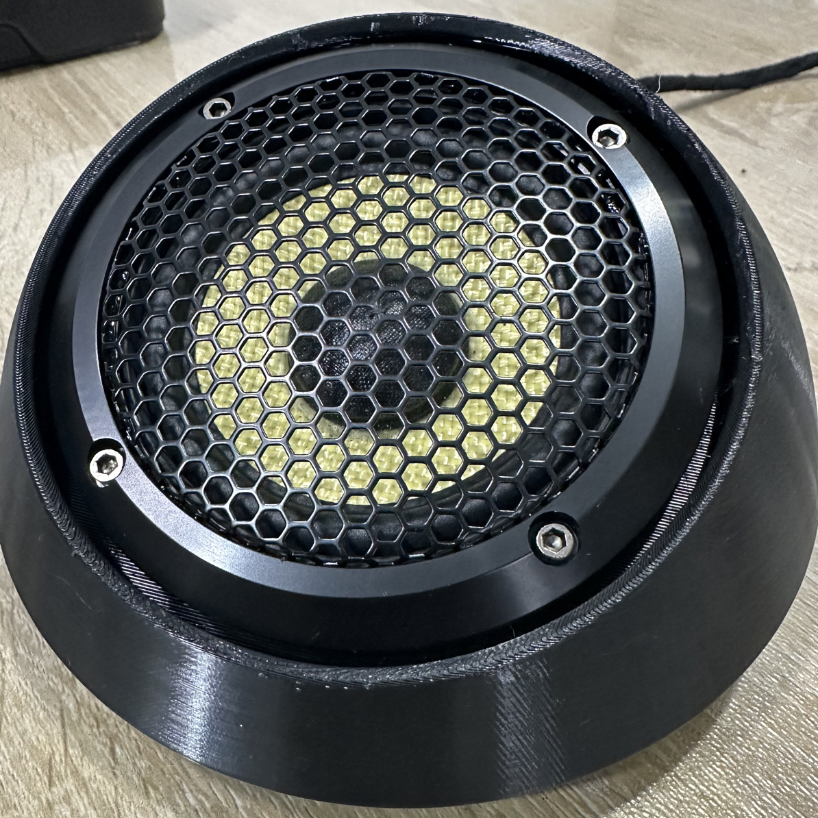 宝华中音喇叭宝华韦健中置音响汽车外置中置音响3.5寸3D打印壳