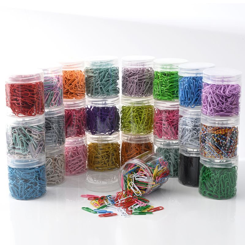 创意多色卡通回形针桌面用品彩色曲别针