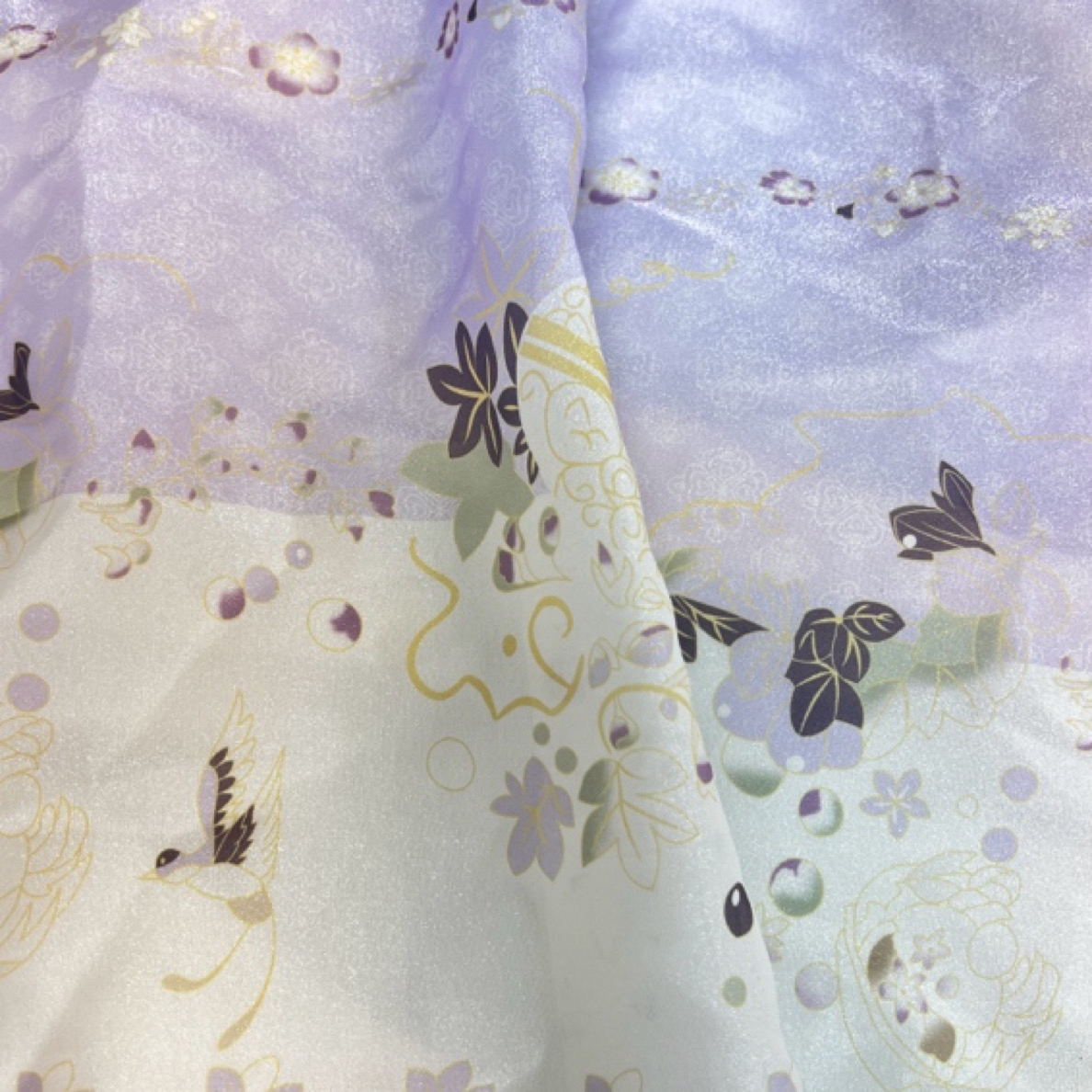 马面裙（布料）新中式马面裙面料浅紫色款式