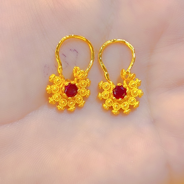 铜合金亚克力耳饰 女欧美金色甜美民族风耳环饰品耳饰手工耳钩