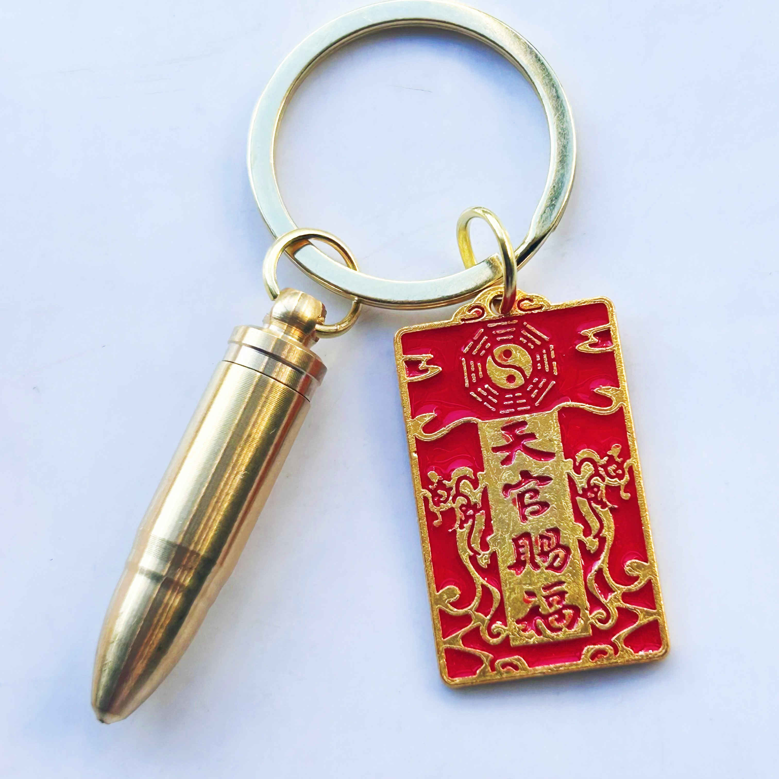 黄铜子单小刀随身拆快递小刀貔貅汽车钥匙扣挂件户外便携挂饰