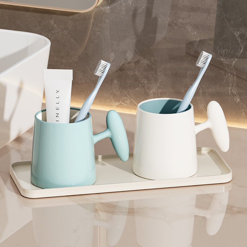 漱口杯防霉抗菌高颜值洗漱杯简约情侣牙刷杯家用学生牙刷牙漱口杯