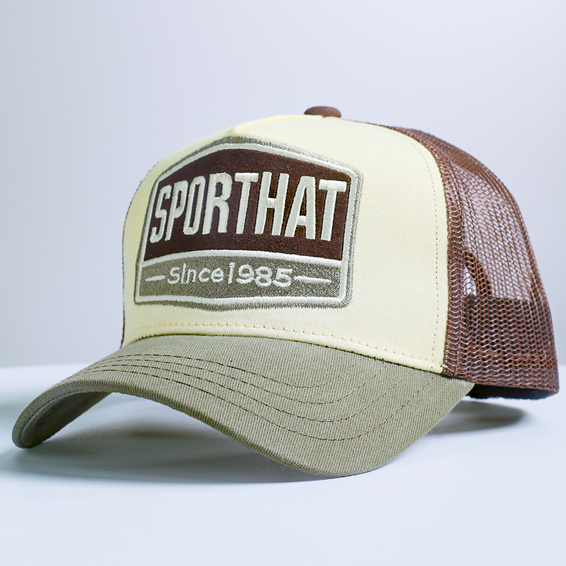 米咖军绿拼色棒球帽帽子夏季街头休闲鸭舌帽夏季户外时尚男太阳帽