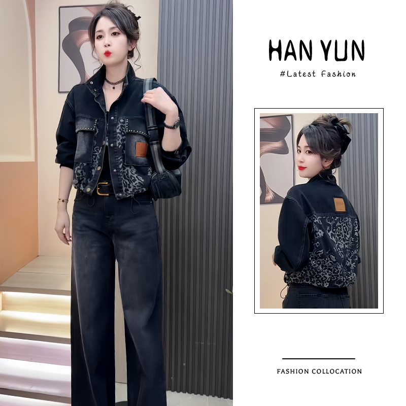 高含棉设计感小众复古牛仔短外套女2026春秋新款时尚洋气夹克上衣