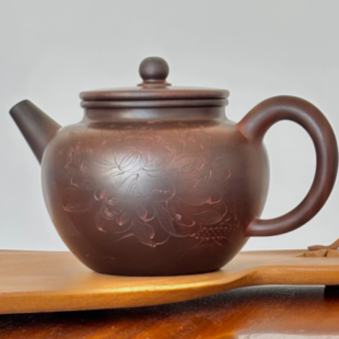 王金川纯手工紫砂壶240毫升龙窑柴烧发茶性好原矿上等大红袍柴烧