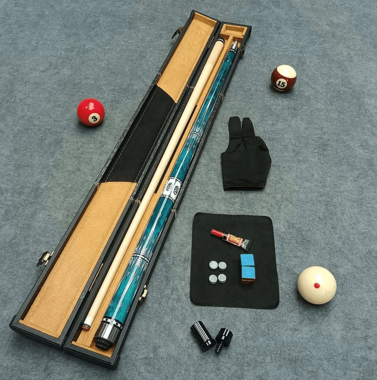 潘多拉魅影桌球杆大头中式黑中式台球专业台球专用球杆枪手工杆