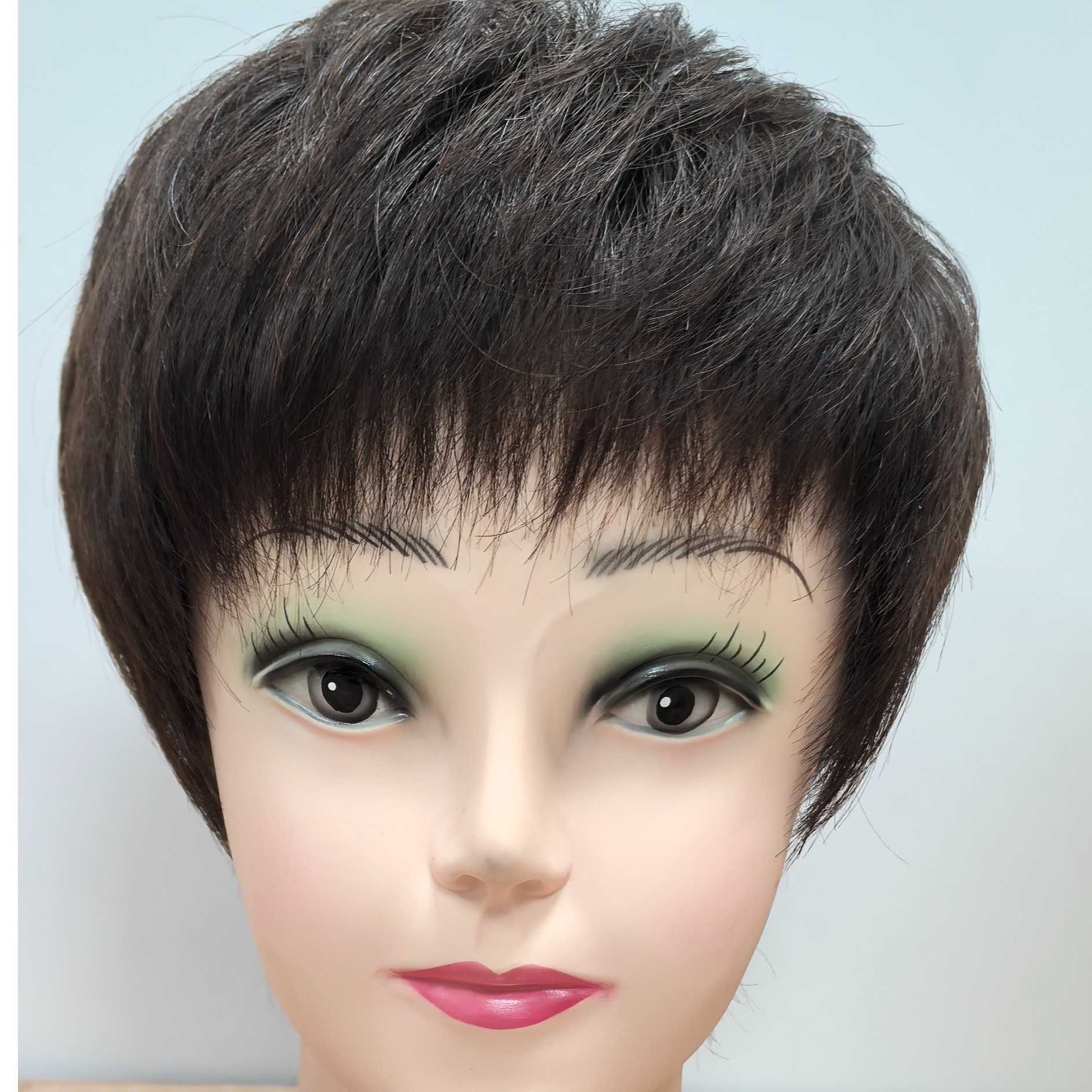 女士全真发假发按照头围设计全头套手织款清凉透气无压力感福利款