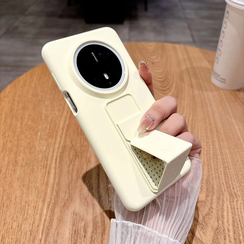 适用华为Mate70手机壳新款Pro+高档液态硅胶折叠支架防摔保护套女