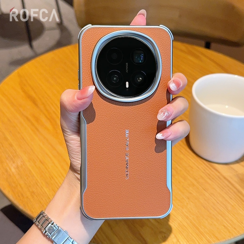 适用荣耀Magic8Pro手机壳新款磁吸高档电镀素皮全包防摔商务男款