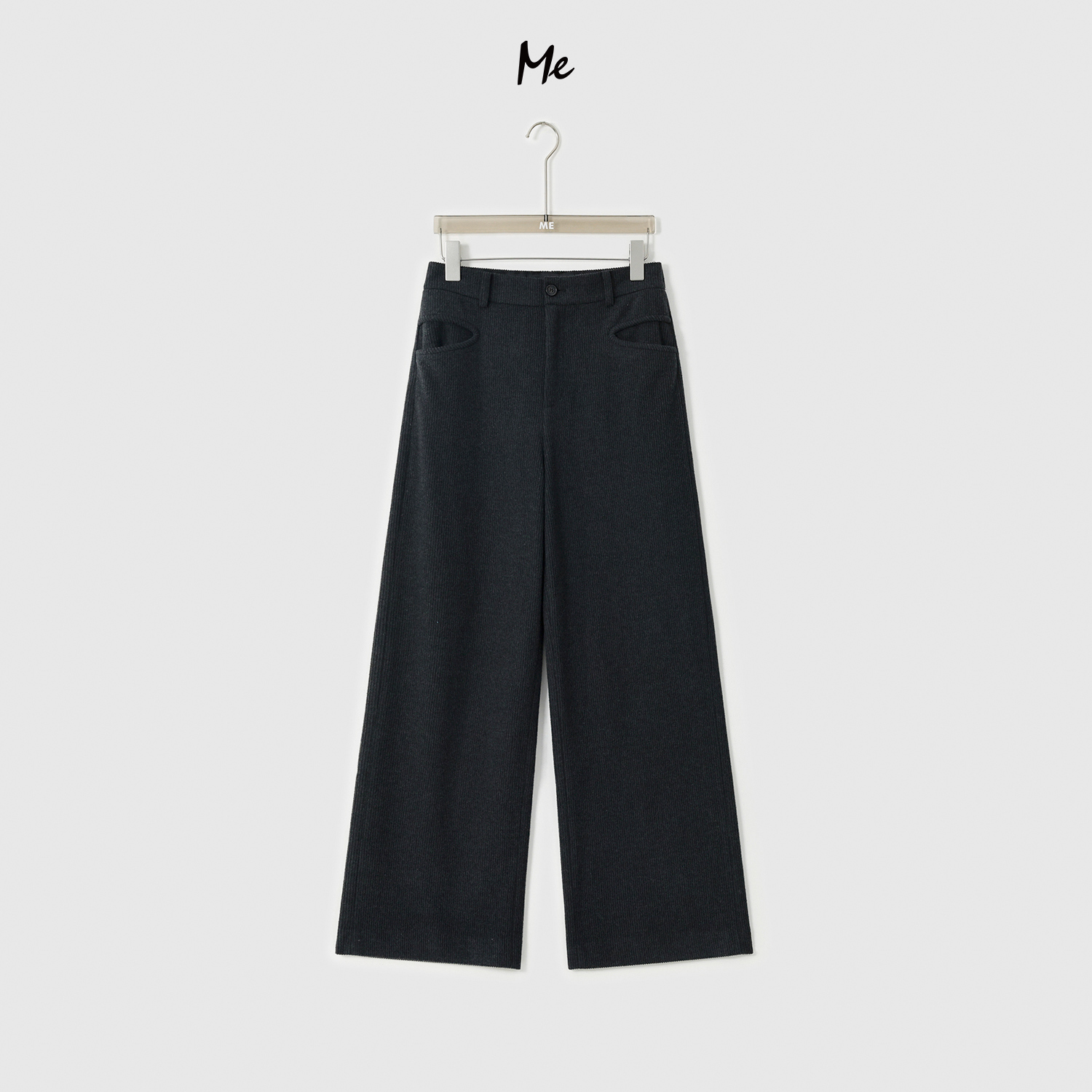 ME【小剪刀羊毛西裤】阿拉善绵羊毛坑条高腰显瘦时尚裤子MESA2992