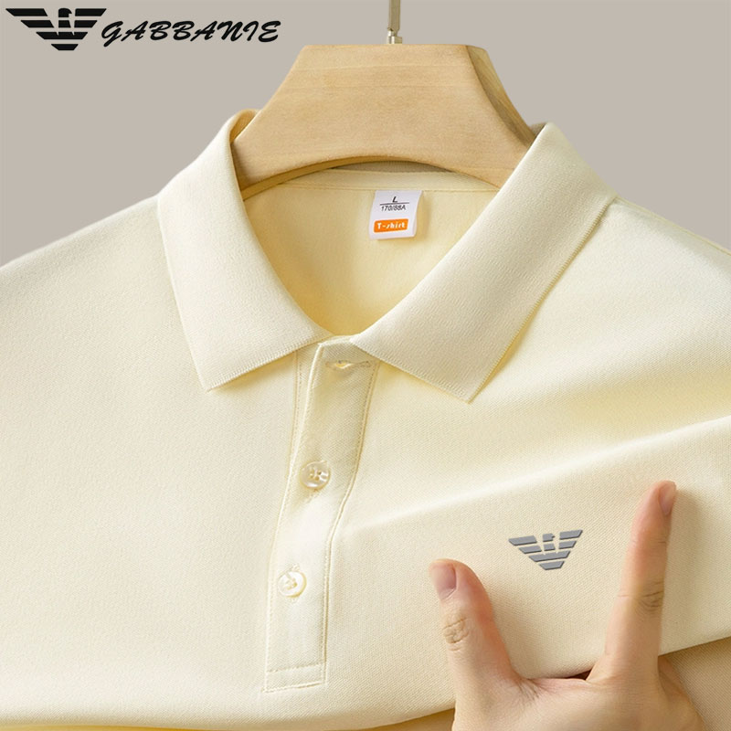 【专柜正品】意大利轻奢男士长袖Polo衫春秋季新款商务休闲翻领t恤