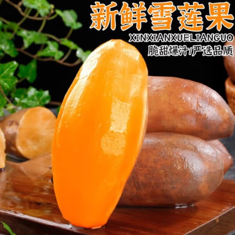 【顺丰包邮】红黄心雪莲果新鲜云南天山雪莲果脆甜多汁当季孕妇水果