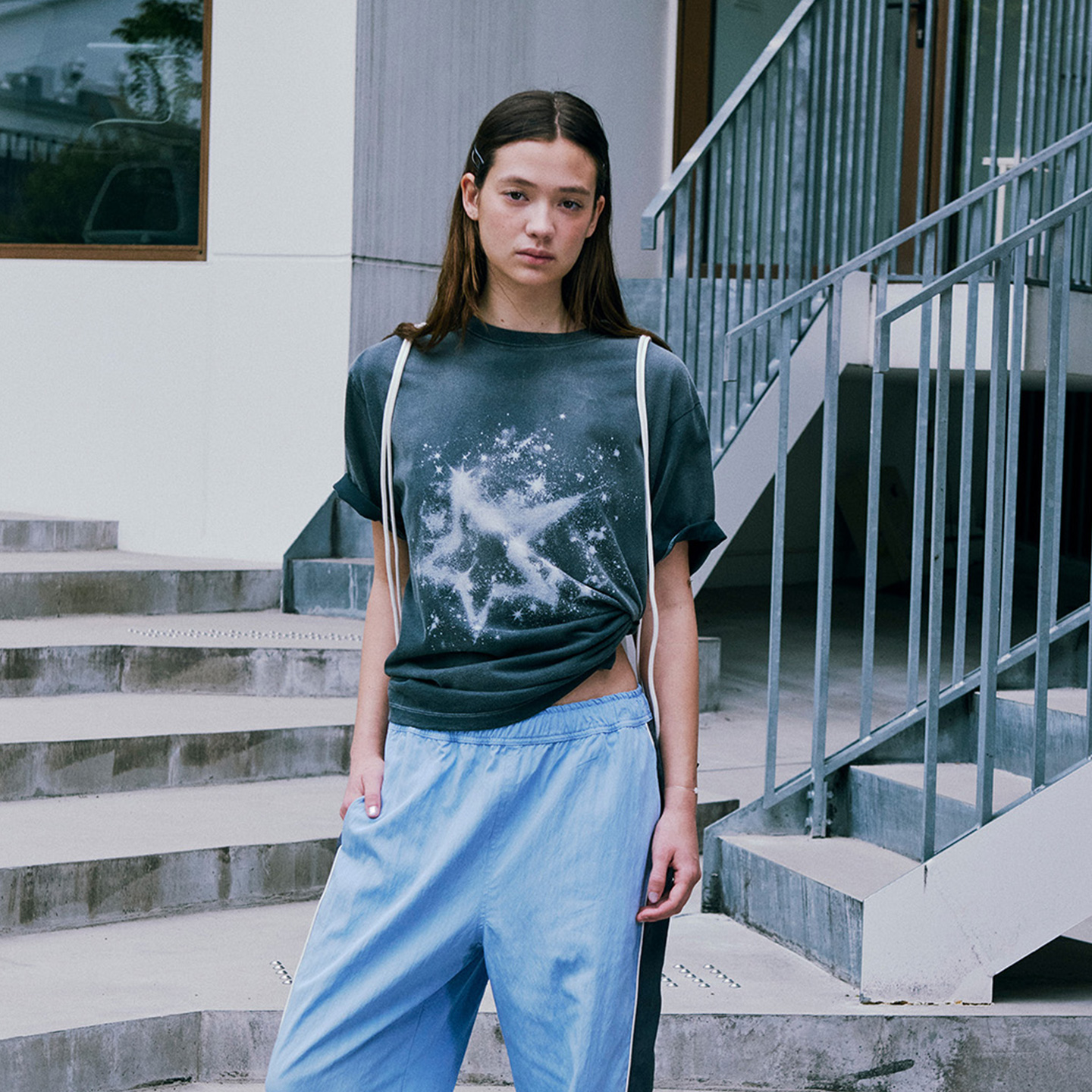 LOW CLASSIC设计师品牌复古水洗亮片T恤休闲 DSC买手店 AY6L02007