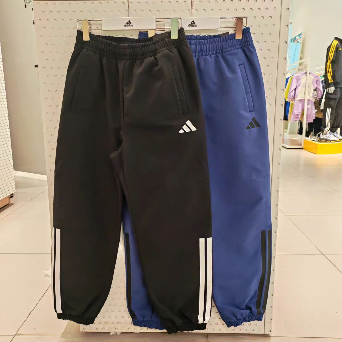 adidas阿迪达斯儿童裤百搭舒适保暖加绒运动休闲裤 KB5100、KB5101