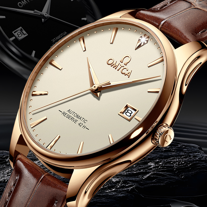 2025新款正品男女士手表情侣款真皮机械表商务高级感男表ENJOYEE