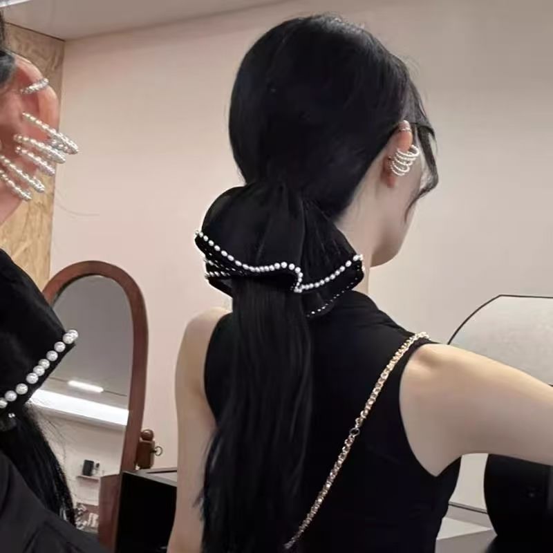 大肠发圈网纱韩系高级感大号显发量多优雅头绳发绳皮筋女扎头新款