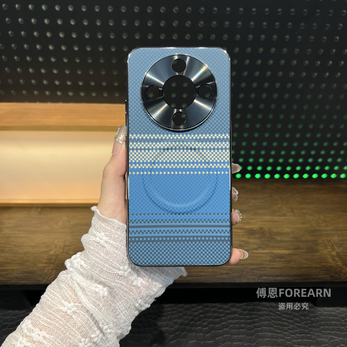 适用于荣耀X70手机壳磁吸新款HONORx70保护套超薄创意碳纤维纹款