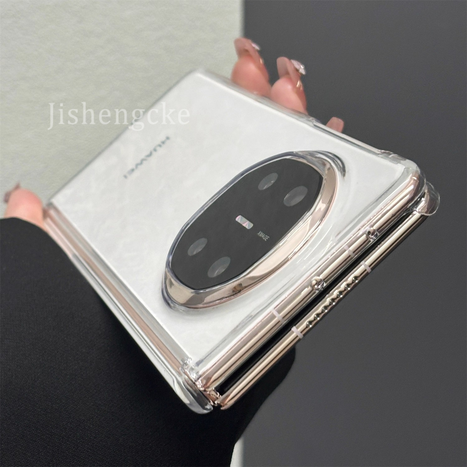 双边磁吸中轴适用华为matex6折叠屏手机壳MateX5典藏版透明百搭硬