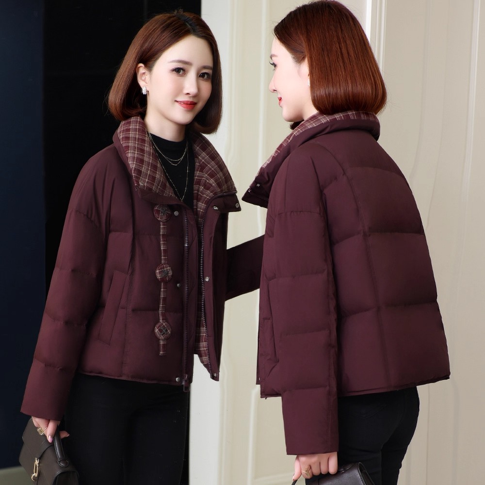 高端短款羽绒服女2025年冬季新款高端中老年妈妈气质减龄冬季外套