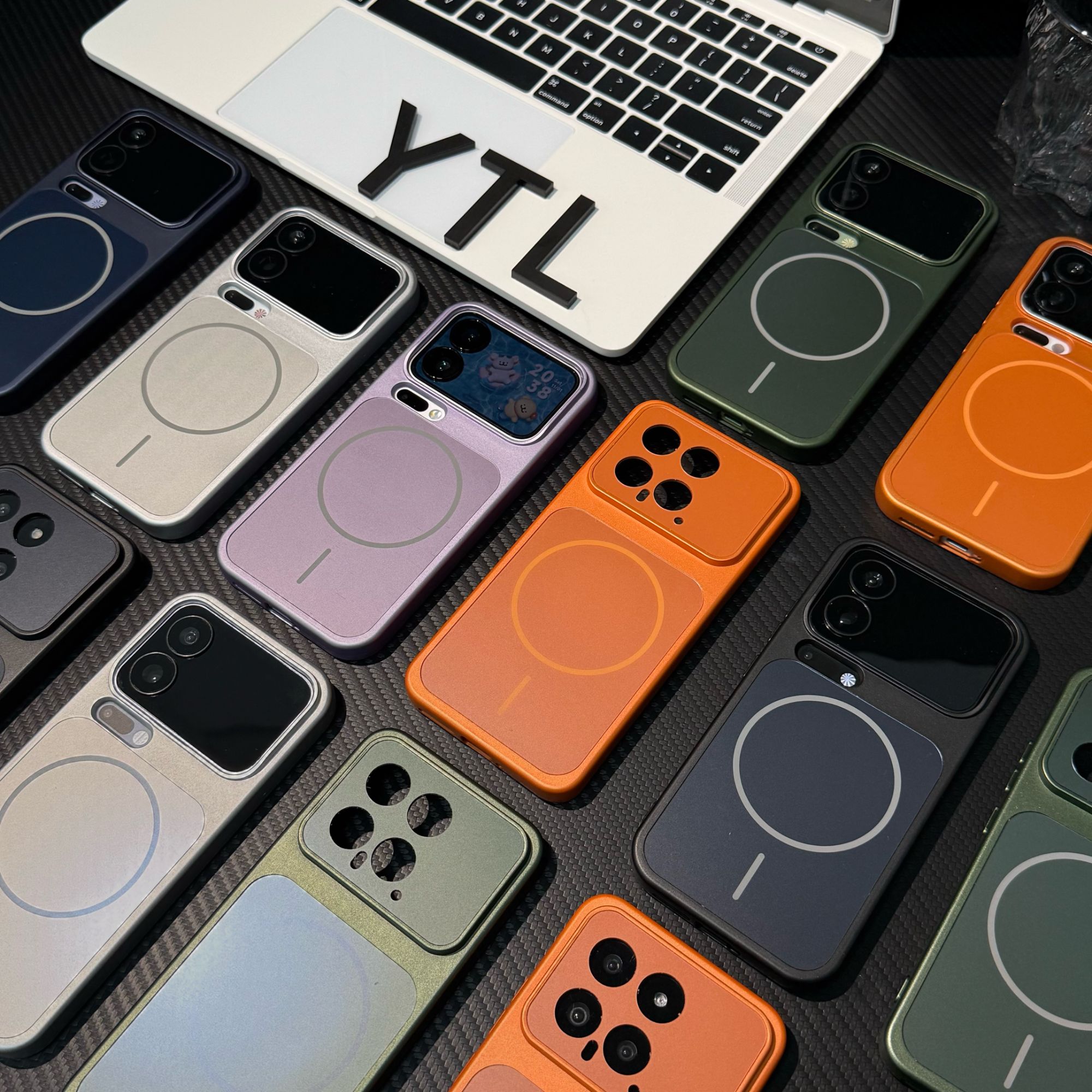 雅天立纯色细圈磁吸充电适用小米17promax/15手机壳14全包vivoppo