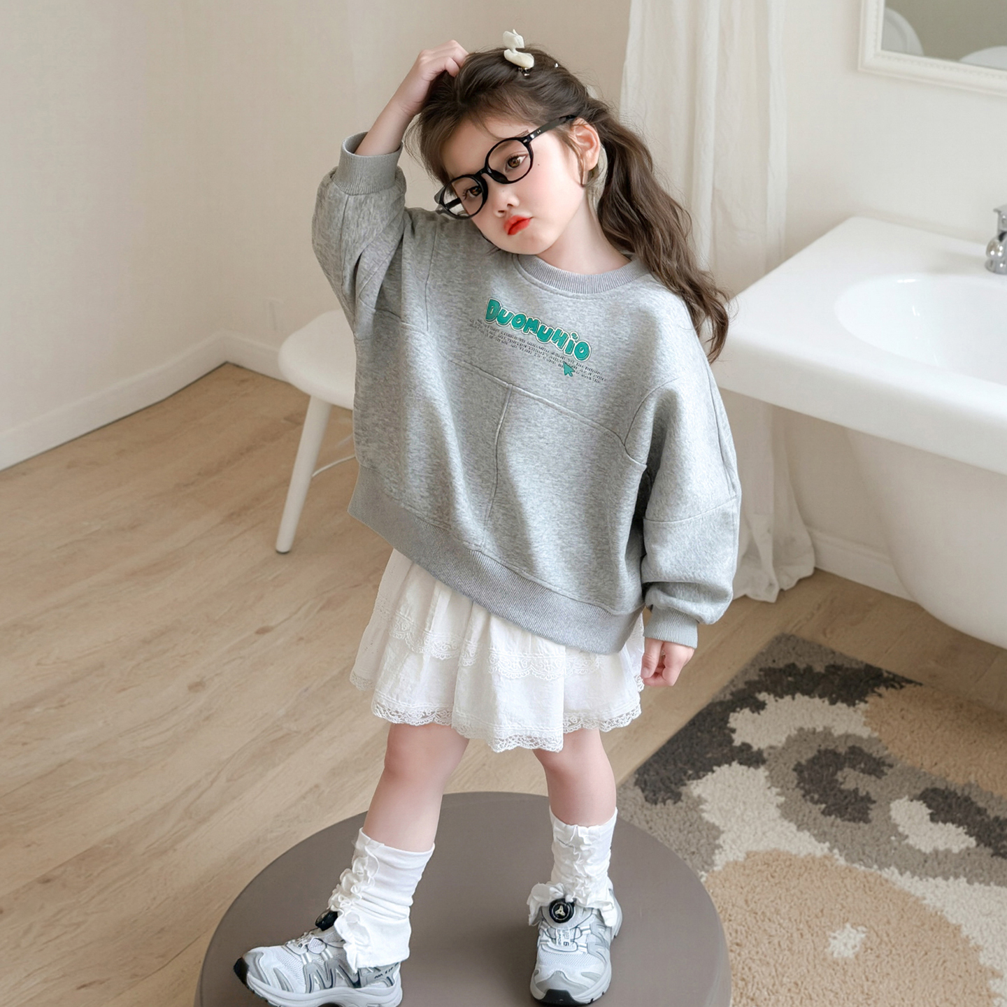 女童春秋卫衣洋气百搭时髦