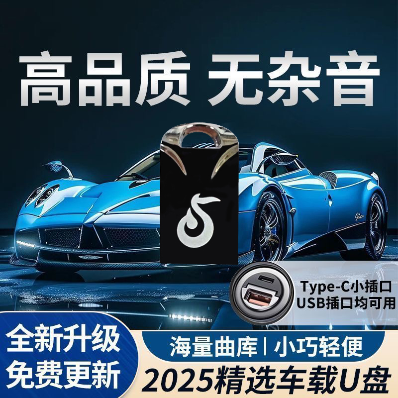车载u盘歌曲2025新款无损音乐高品质汽车网红dj柏林之声音响优盘
