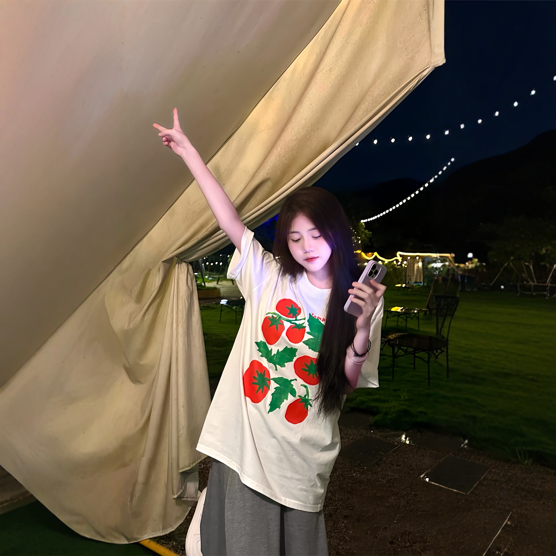 韩系宽松慵懒番茄系穿搭加厚款秋冬磨毛短袖夏纯棉女半袖T恤上衣