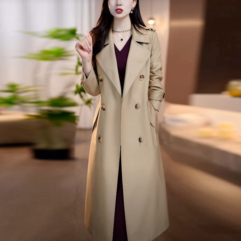 轻奢秋季高贵气质风衣外套女2025新款爆款时尚洋气百搭中长款上衣