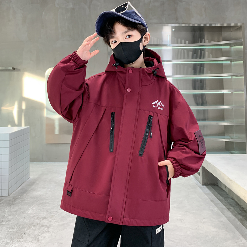 儿童装男童秋装外套2025新款春秋款中大童三合一秋季可拆卸冲锋衣