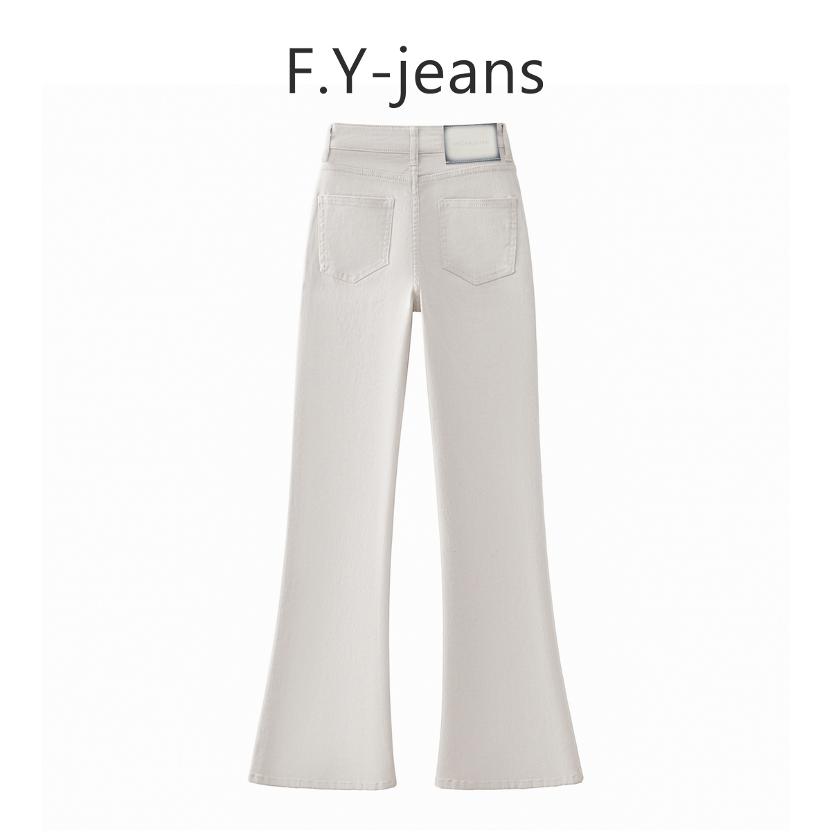【F.Y】秋季新款月光灰高腰提臀修身显瘦百搭透气舒适微喇牛仔裤女