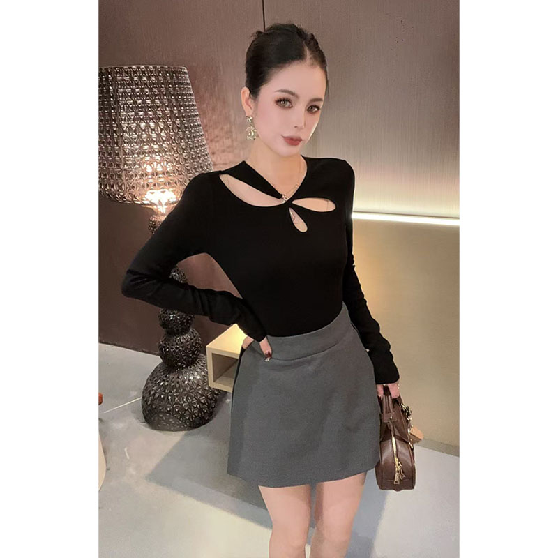 （裤裙）百搭光板半身裤裙Q30969