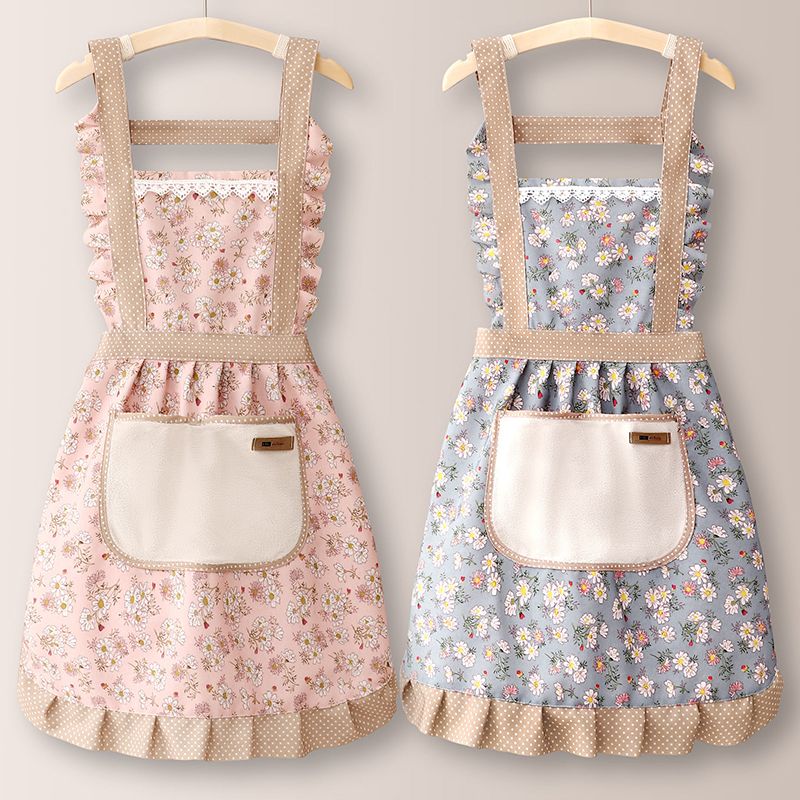 围裙厨房家用专用餐饮做饭网红工作服罩衣女新款护衣时尚围腰L