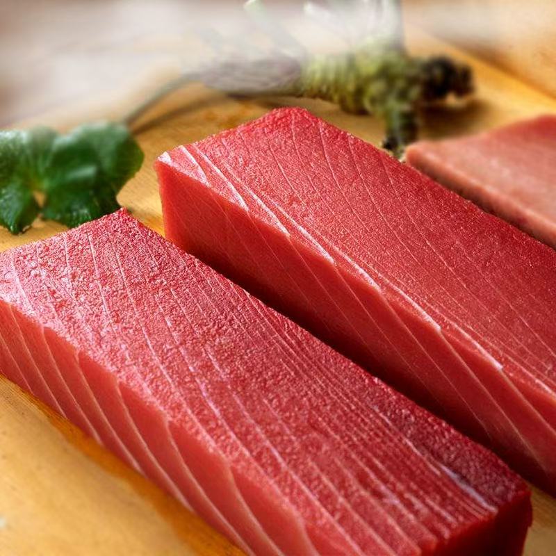 【拍1斤送1斤】深海金枪鱼整块鱼肉刺身送芥末生抽