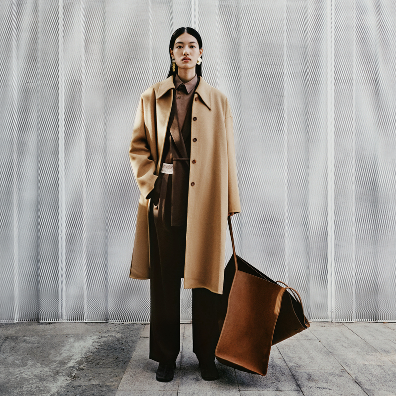 LESS秋冬绵羊毛大衣宽松毛呢外套含山羊绒2N9813190