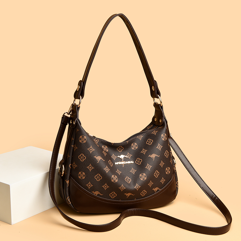 正品专柜女士大容量单肩包2025新款中年百搭包包妈妈包通勤斜挎包