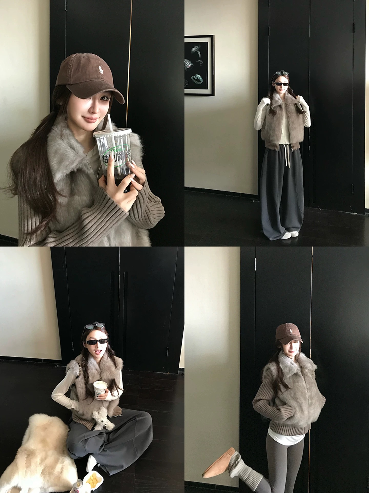 KZN·STUDIO “毛绒暖暖”25年新品时髦洋气秋冬针织百搭上衣  2851