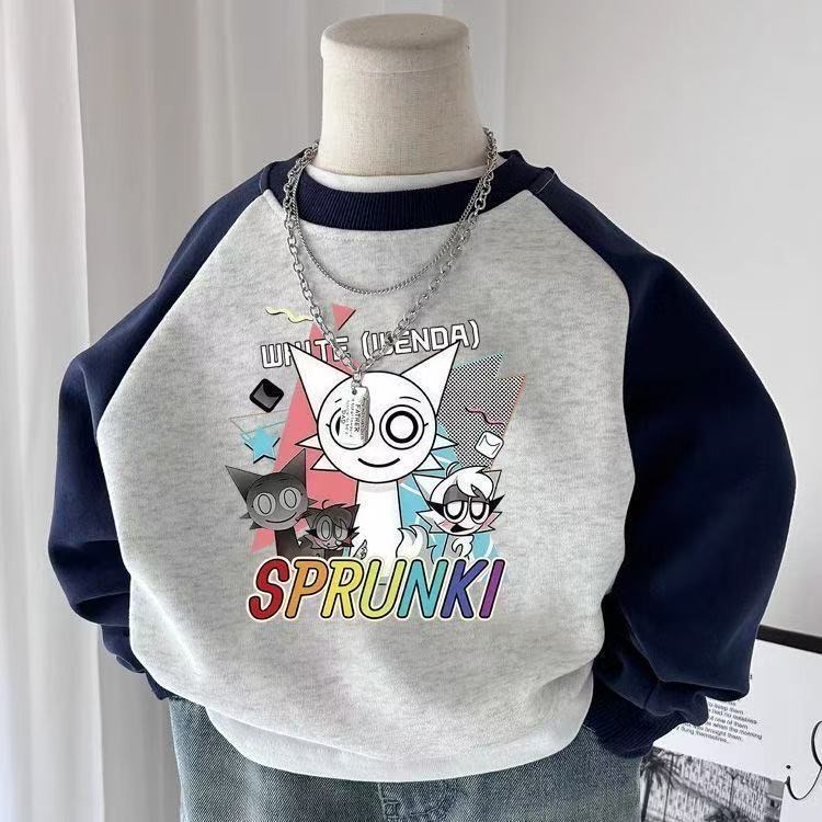 2025秋季节奏盒子中小童儿童长袖卫衣春秋童装新款百搭卡通男童