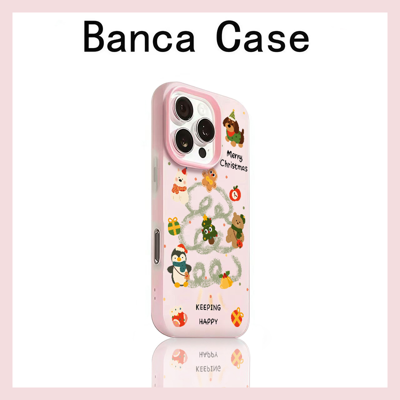 欧克里里小狗圣诞树适用苹果17/16果冻二合一手机壳iPhone15/14/1