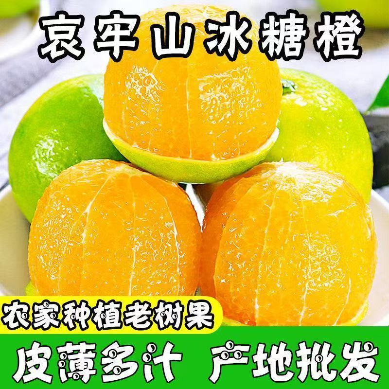 云南哀牢山冰糖橙青皮橙子清甜多汁应季水果新鲜采摘新鲜水果