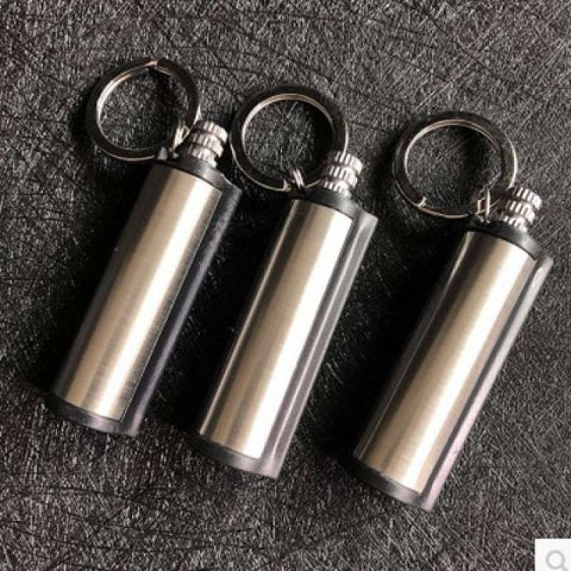 圆柱形万次火柴防水擦火棒摩擦便携式煤油打火机钥匙扣挂件批yb2