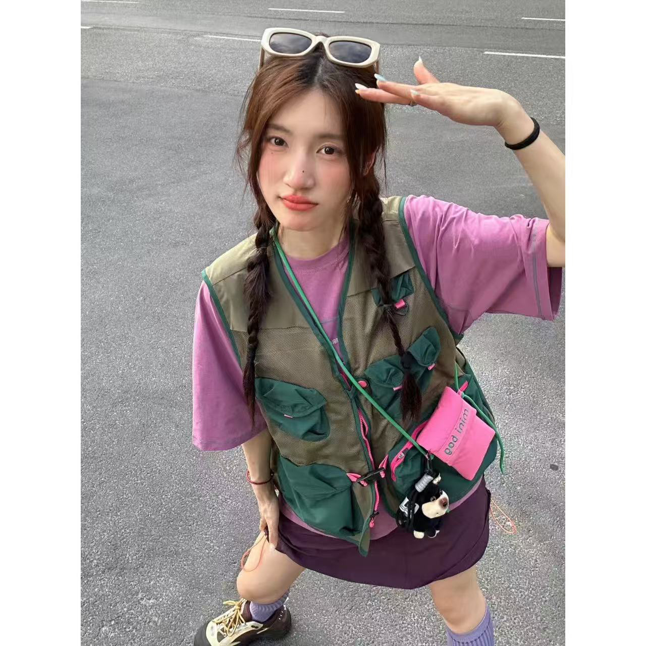 【废墟探险者】户外工装摩登撞色男女马甲山系轻量多口袋背心C1662