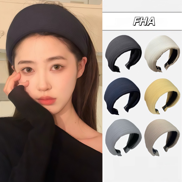 2.0易梦玲同款高品质升级版宽边发箍氛围感高颅顶针织四季戴发饰