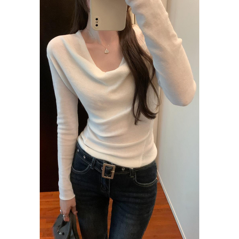 百搭时尚显瘦洋气韩版小众设计感上衣+平价女装毛针织衫+羊毛95%