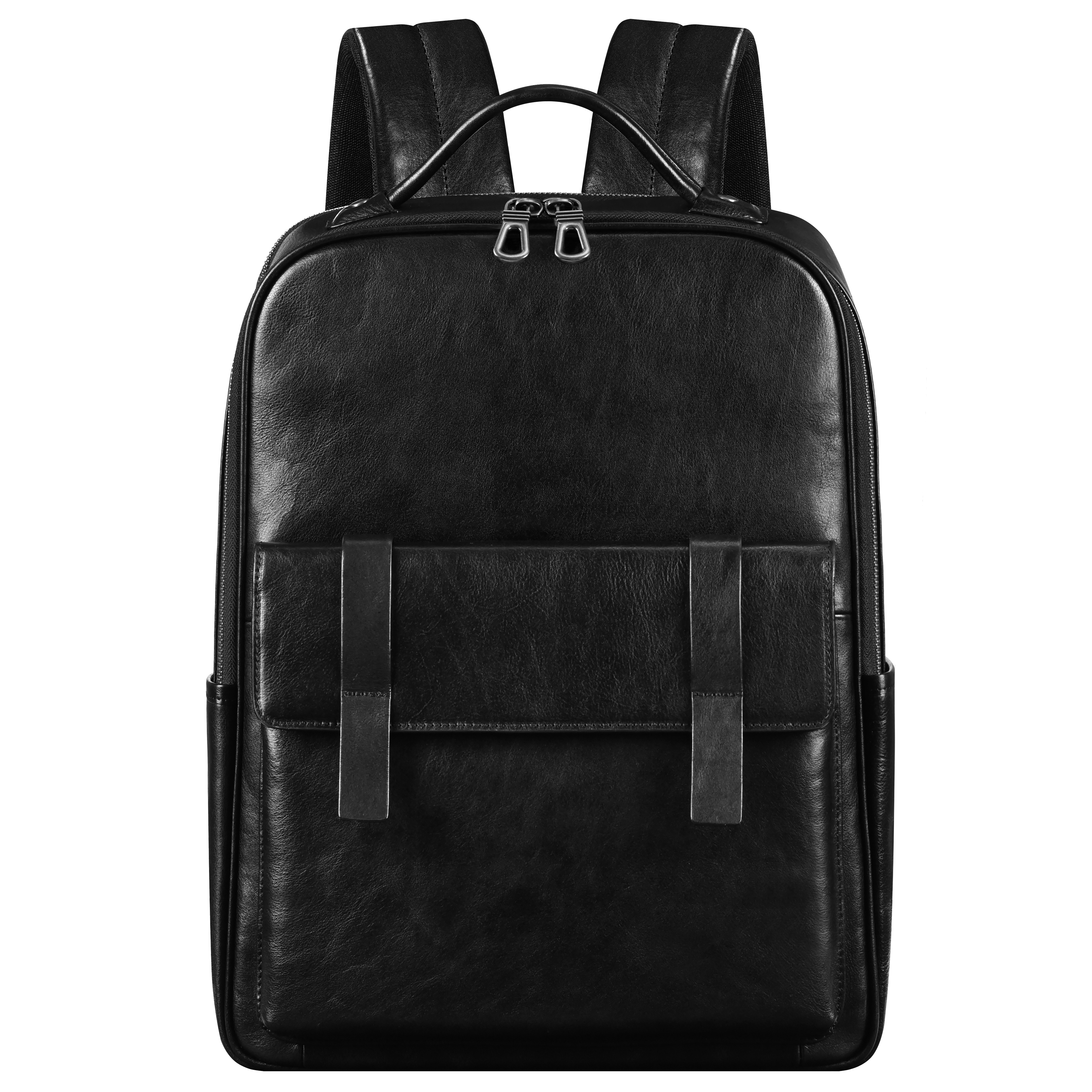 真皮树膏头层牛皮轻奢高档双肩包男士时尚商务多功能双肩背电脑包