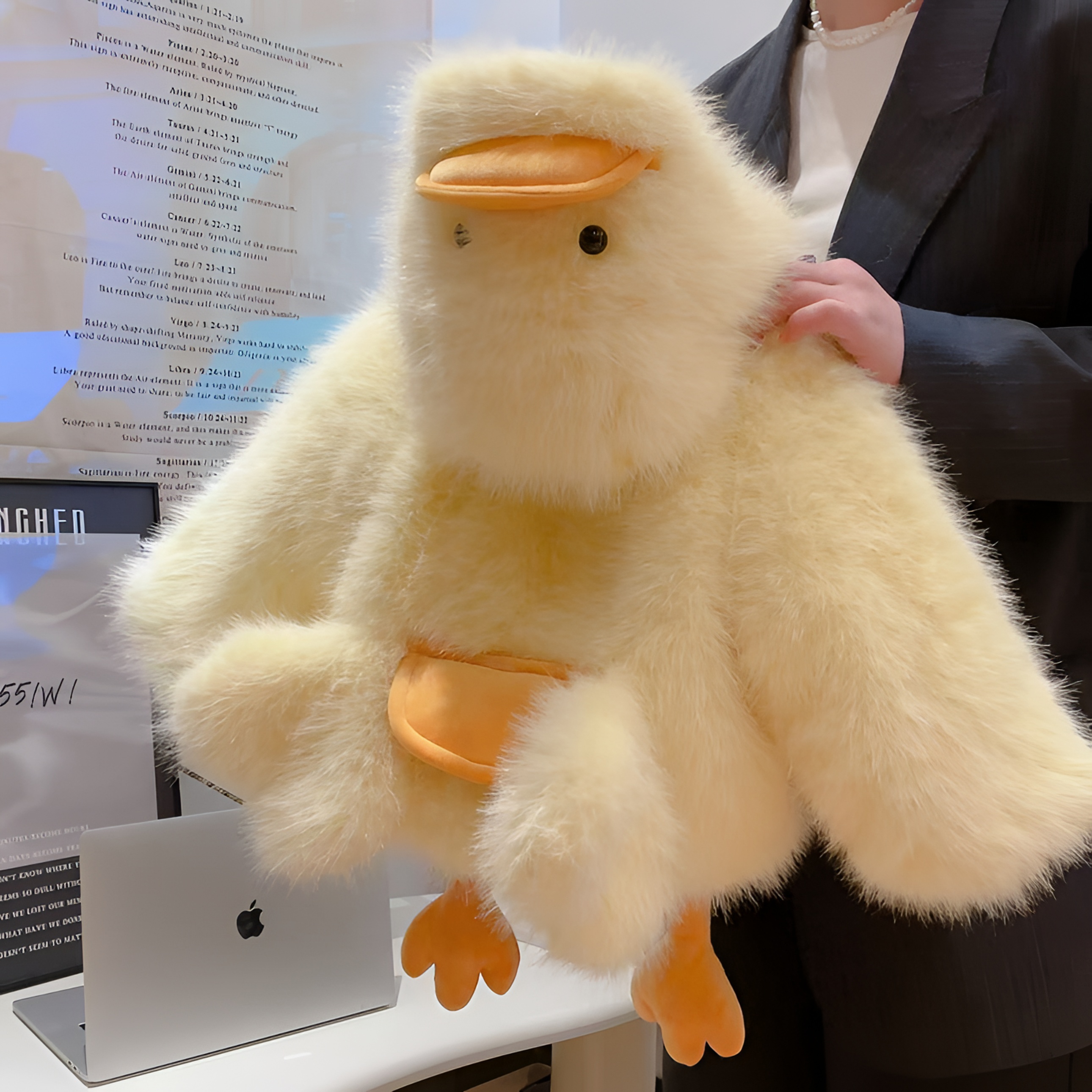 （现货）冬动漫秋季男女童冬可爱小黄鸭加厚加棉teddy king毛毛外套