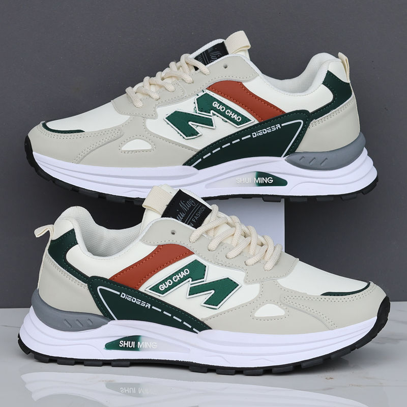 2025新款秋季老爹鞋男鞋平底休闲运动板鞋百搭小白鞋青年韩版潮鞋