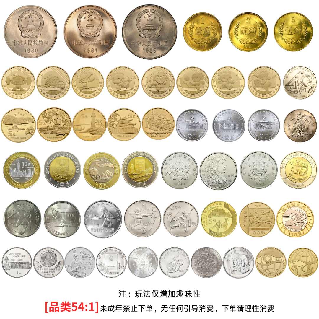 法定货币法定货币【54种长城熊猫银贺岁银版】【个人专属】（直播现拆）