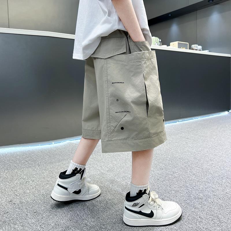 男童短裤夏季薄款2025新款中大童夏装男孩休闲速干儿童五分裤子潮
